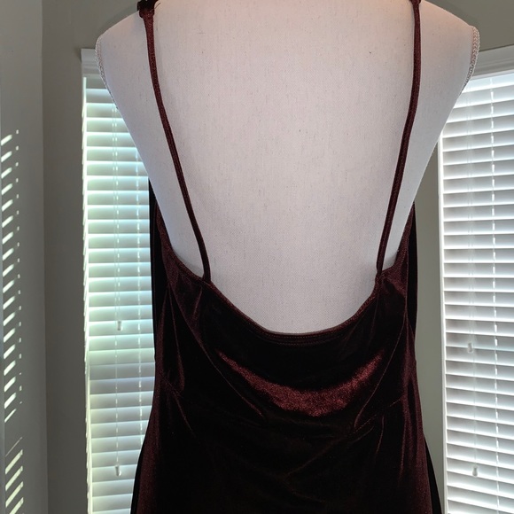 Victoria’s Secret Brown Velvet Dress Chemise Sz L - Picture 9 of 16
